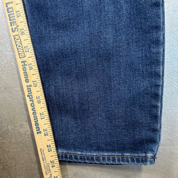 Old Navy Size 16 Boyfriend Mid Rise Jeans Built In Warm Denim Blue Women's - Picture 7 of 12